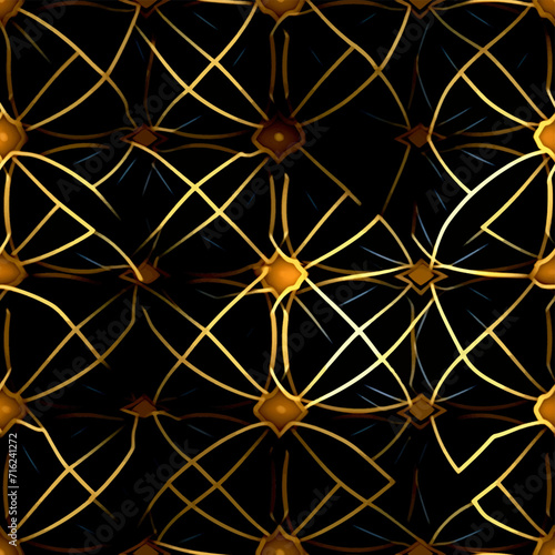 golden geometric pattern background