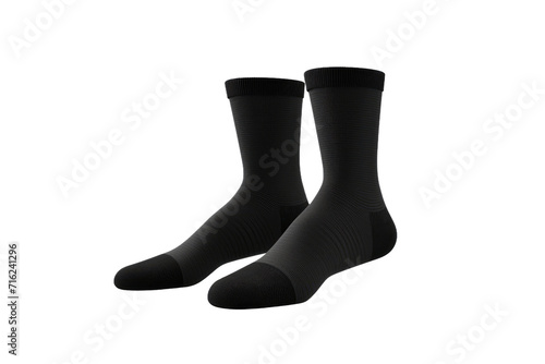 Black No Show Socks Isolated On Transparent Background