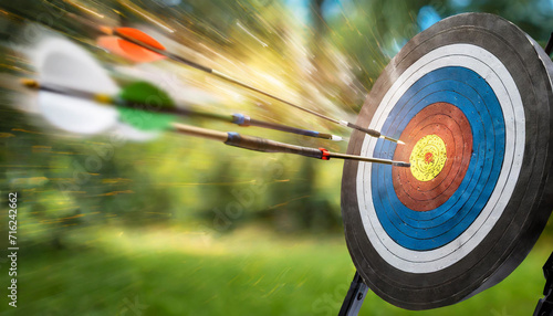 target with arrow photo