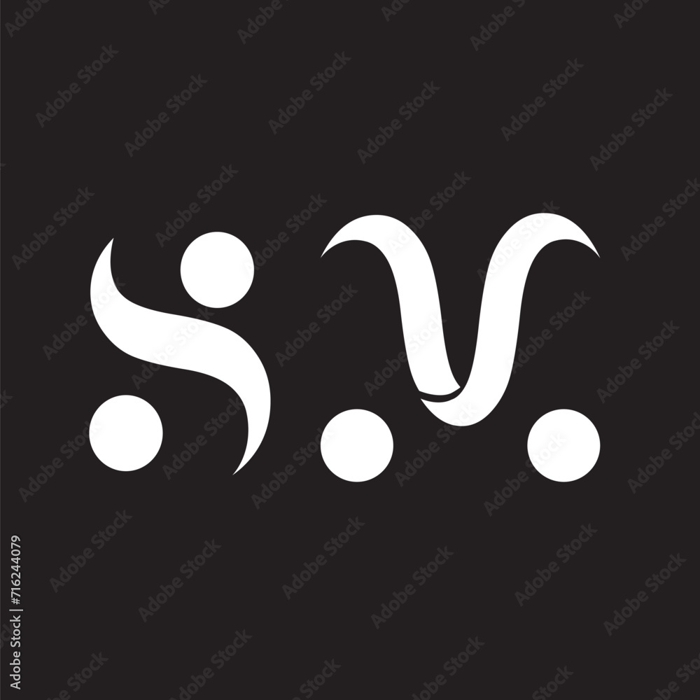 The logo says SM, with the concept of circles and curved lines The logo says SM, with the concept of circles and curved lines