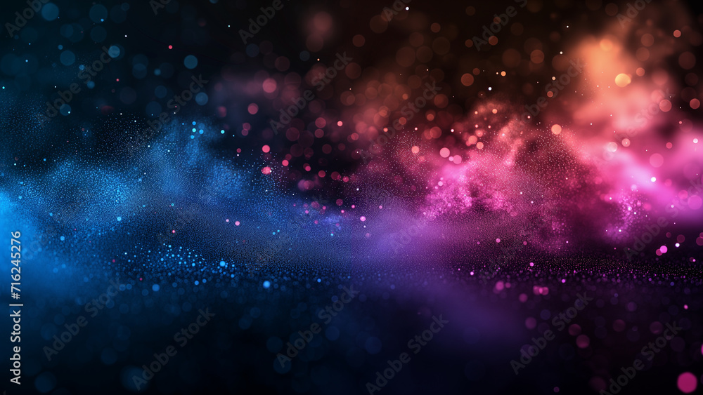 Vibrant Visions: Neon Color and Particle Play Vibrant Visions: Neon Color and Particle Play