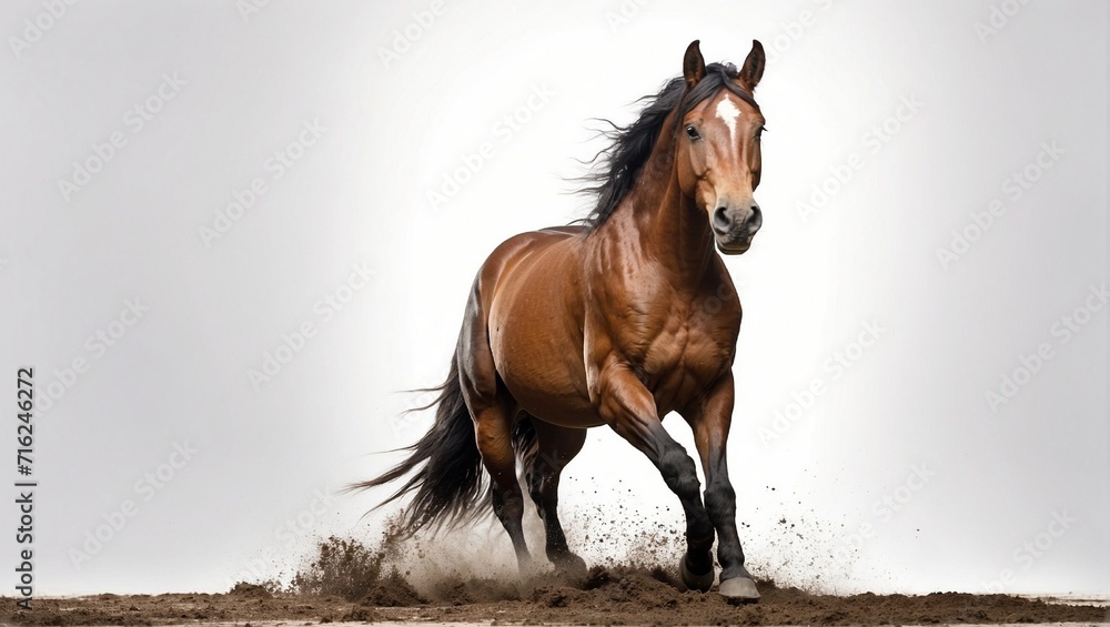 Obraz premium portrait of a horse in field