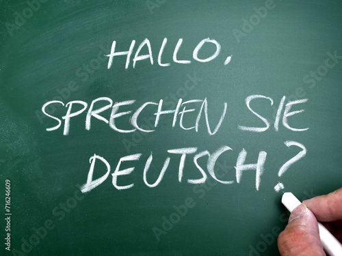 Sprechen sie deutsch, do you speak germany question. Language skill concept