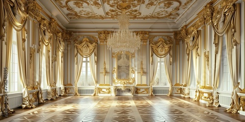 Fototapete A classic extravagant European style palace
