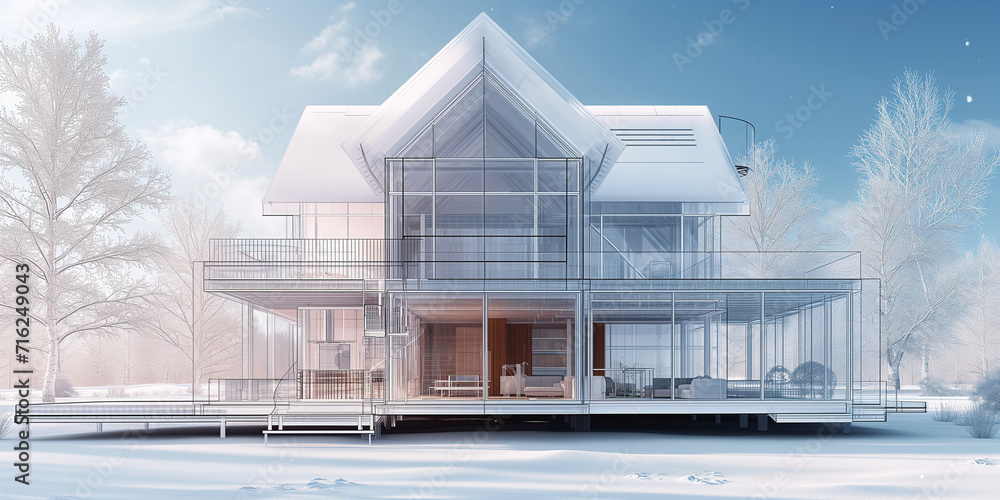 Transparent House Under X-ray Transparent House Under X-ray