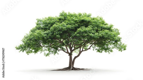 Samanea saman Tree isolated on white background.Rain Tree isolated on white background.Monkey Pod,East Indian Walnut Tree isolated on white background. © buraratn