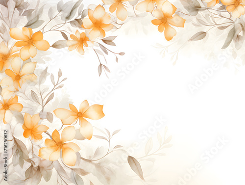 Colorful and beautiful flower image border background