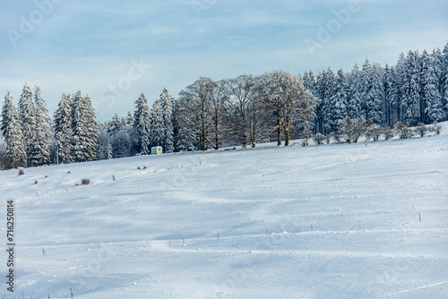 Kleine Winterwanderung im runde um den verschneiten Inselsberg bei Brotterode - Th  ringen - Deutschland