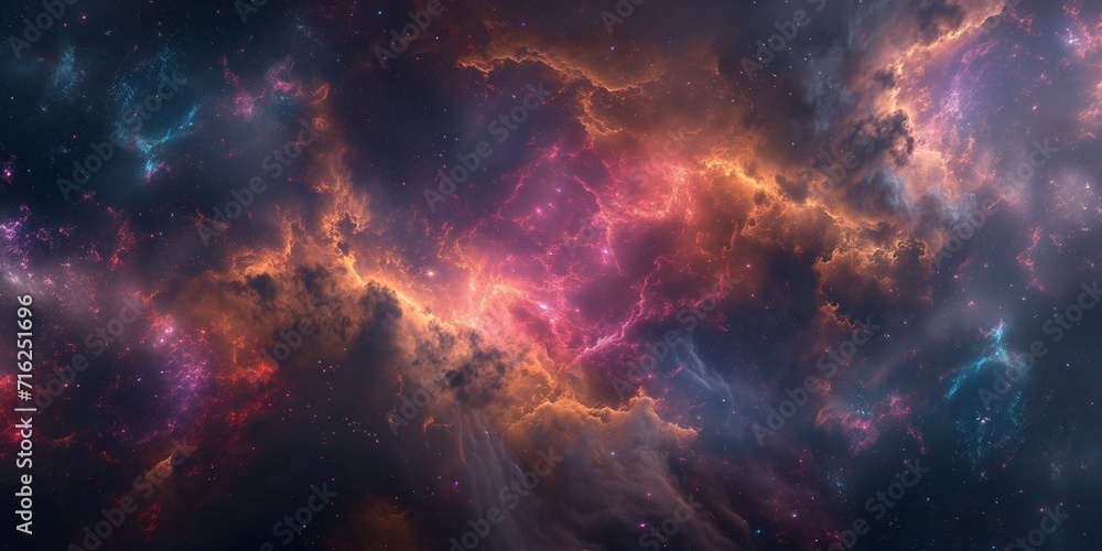 Star cluster space background
