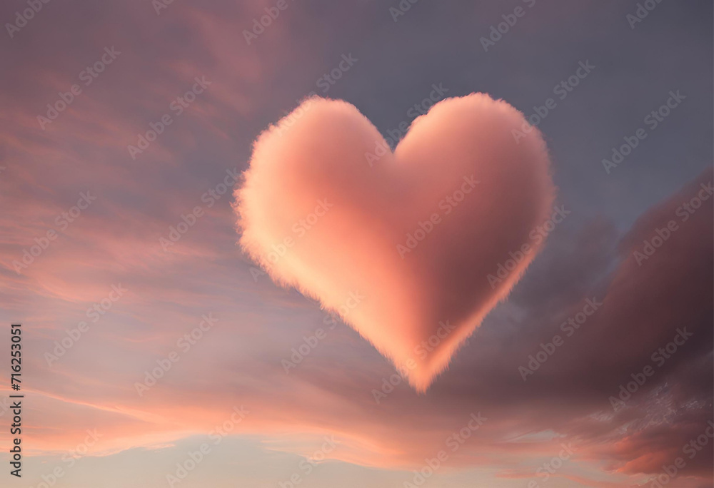 Sky's Heart: Romantic Love of a cloud heart shape look like Balloon Soaring in a Blue Summer Sky Sky's Heart: Romantic Love of a cloud heart shape look like Balloon Soaring in a Blue Summer Sky