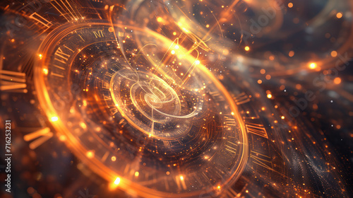 Time Machine Concept Abstract Background