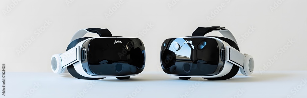Two Pairs of Postmodern Appropriation VR Headsets for Sale - Light White and Light Black