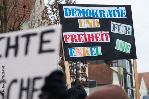 Demonstration gegen Rechts und für die Demokratie in Deutschland