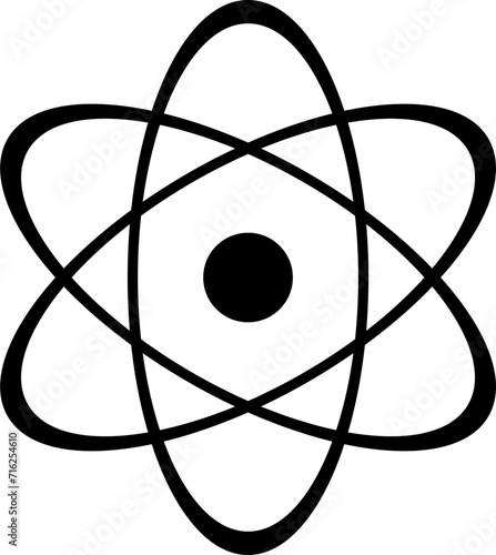 Black and White Vector Featuring React and Atom Logos and Vectors photo