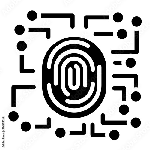 Biometric Data Icon Style