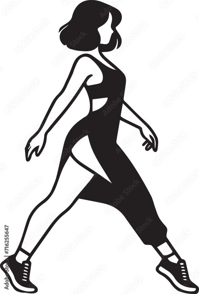 Fashion Girl Doing Fashion Vector