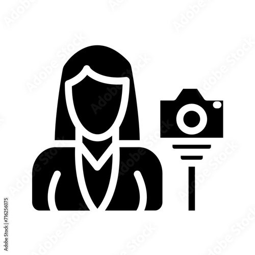 Female Vlogger Icon Style