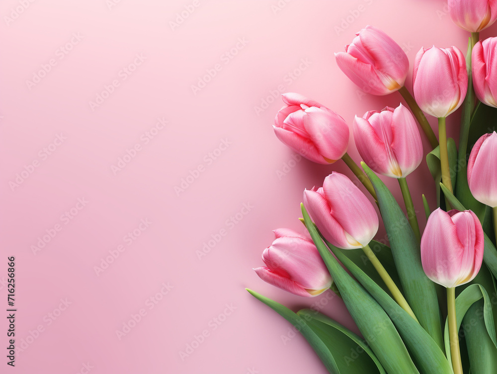 Pink tulip bouquet on a plain background
Generation AI Pink tulip bouquet on a plain background
Generation AI