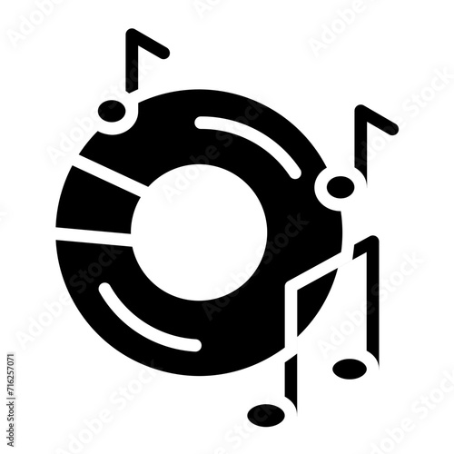 Music CD Icon Style