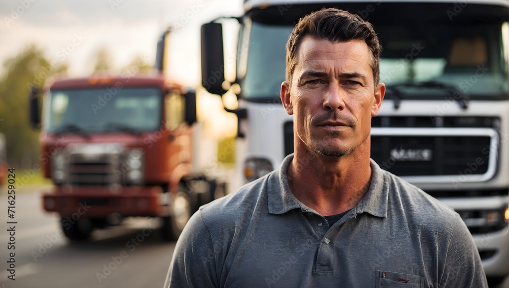 portrait of a truck driver portrait of a truck driver