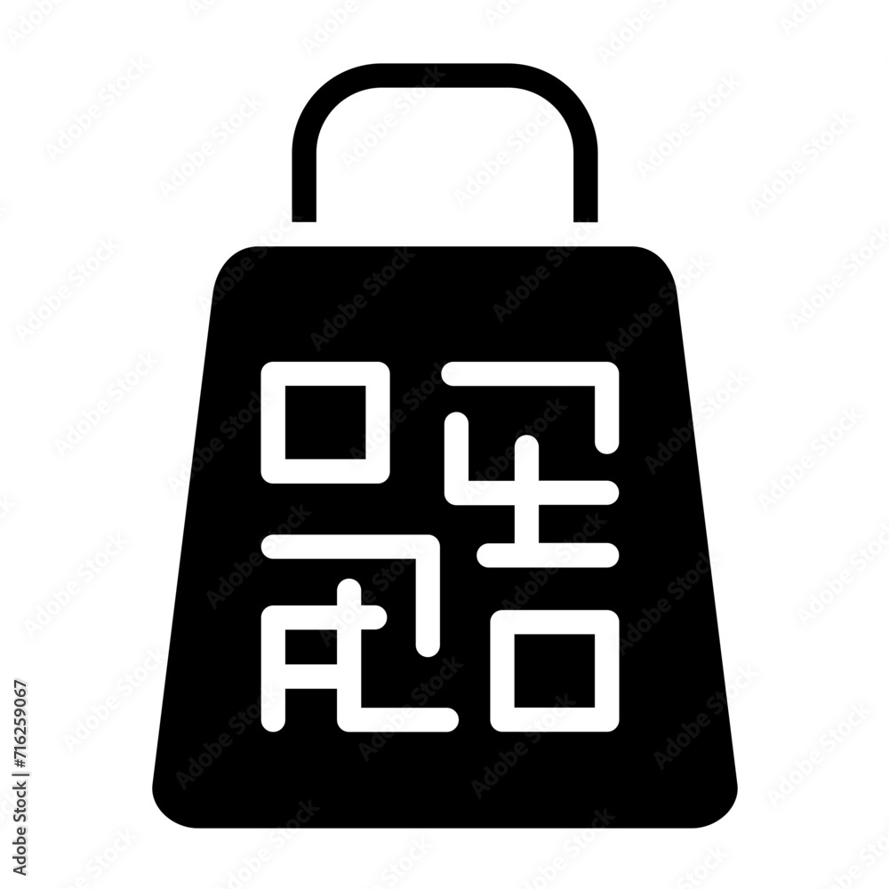 Coded Bag Icon Style