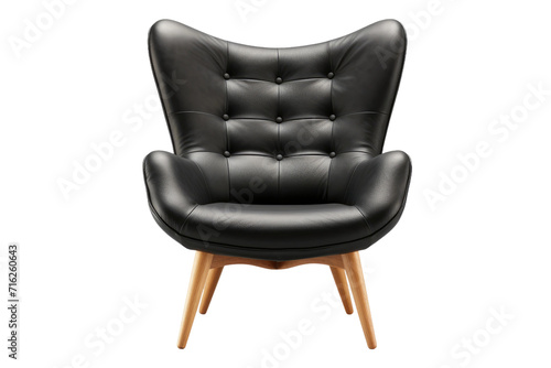 Scandinavian Style Chair Isolated On Transparent Background