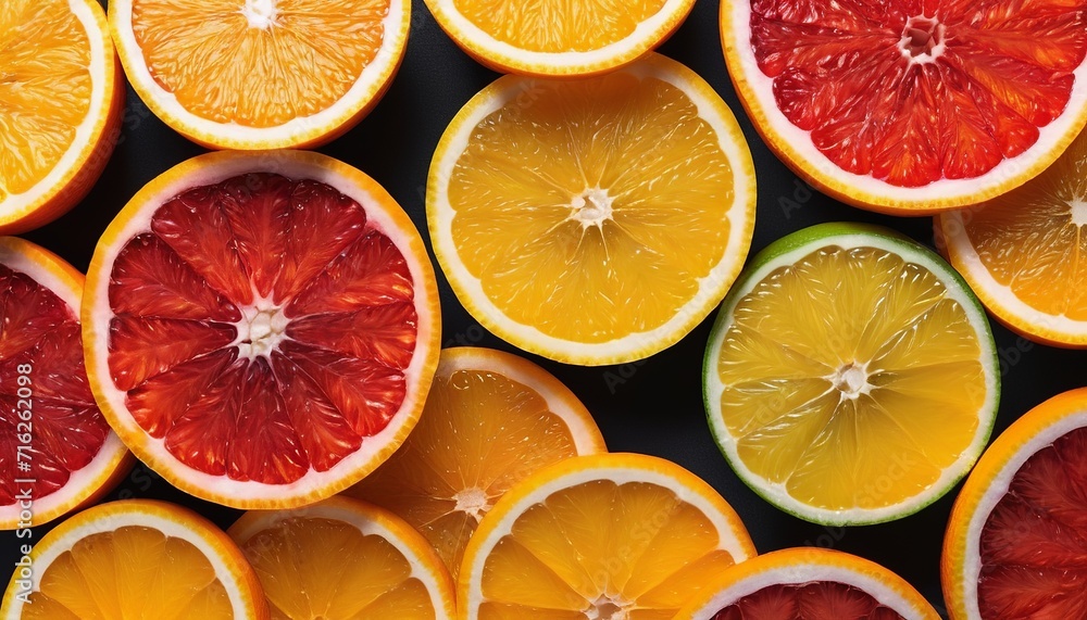 Vector Illustration of Fresh Orange Slices Background Vector Illustration of Fresh Orange Slices Background