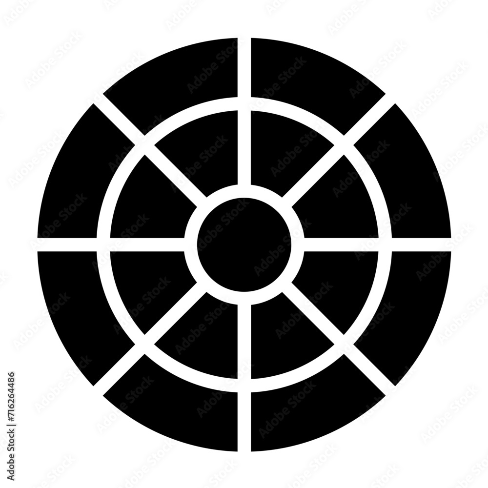 Zodiac Wheel Icon Style Zodiac Wheel Icon Style