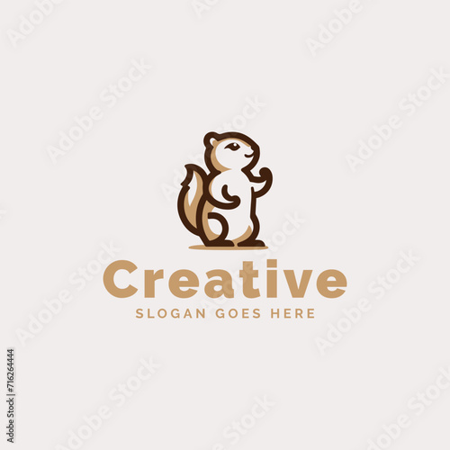 Wallpaper Mural Iconic Squirrel Logo, Recognizable Emblem of a Squirrel
 Torontodigital.ca