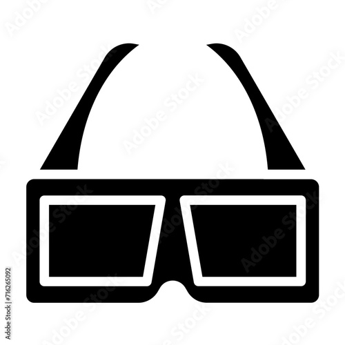 3D Glasses Icon Style