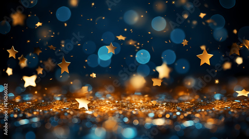 Abstract glitter lights background  blurred bokeh effect