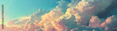 Sunset Sky and Clouds Wallpaper and Design, Generative AI