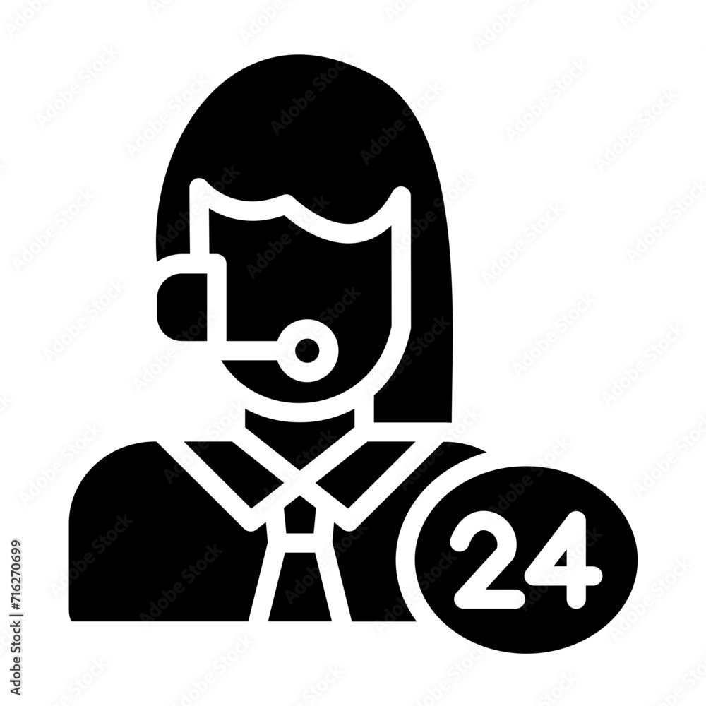 Helpline assistance Icon Style Helpline assistance Icon Style