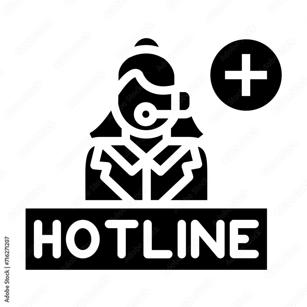 Hotline Aid Icon Style