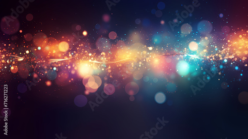 Abstract glitter lights background, blurred bokeh effect photo