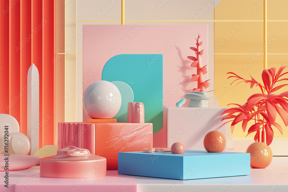 Abstract 3d rendered background minimalistic style Abstract 3d rendered background minimalistic style