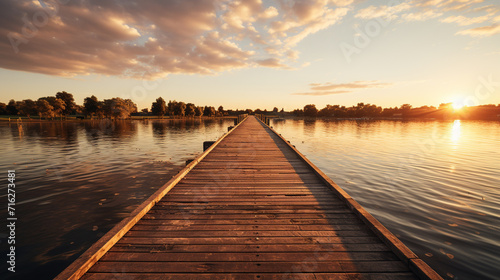 pier at sunset