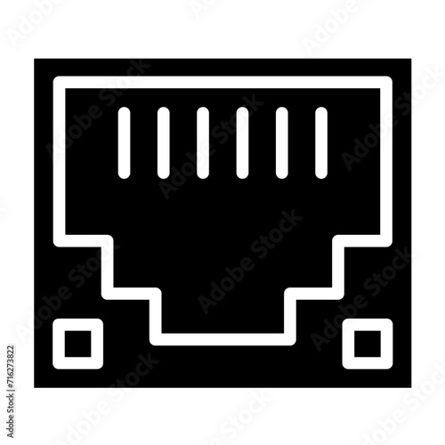 Ethernet Port Icon Style