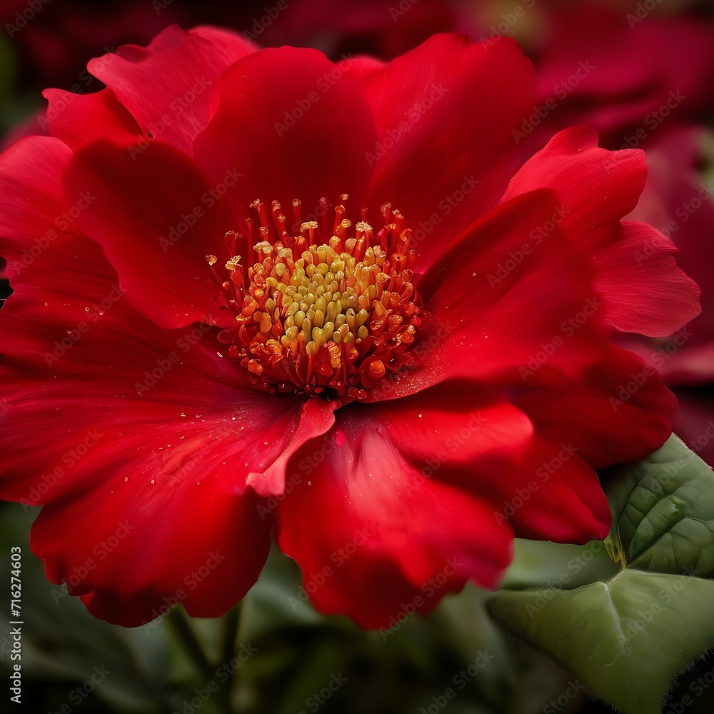 red dahlia flower Generated by Ai red dahlia flower Generated by Ai