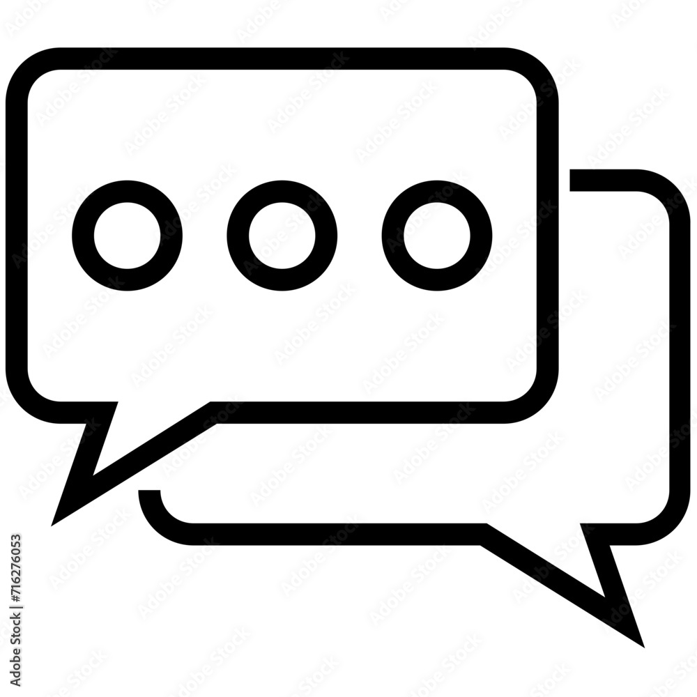 Speech Bubbles Vector Icon