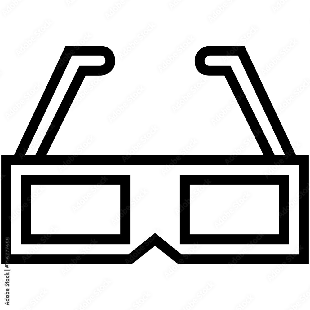 3D Glasses Vector Icon 3D Glasses Vector Icon