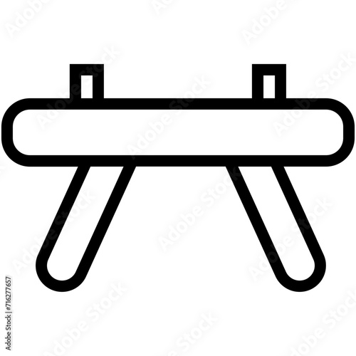 Pommel Jump Vector Icon