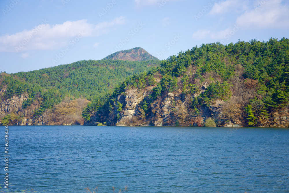 Rocky Cliffs of Nakdong River