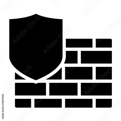 Firewall Defense Icon Style