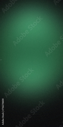 Glowing green light ring black background grainy gradient noise texture poster banner backdrop abstract design. Rough grain grainy noise. Bright shade. Light shine neon flash bright metallic. Design.