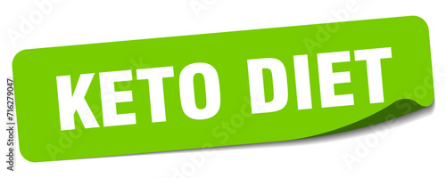 keto diet sticker. keto diet label