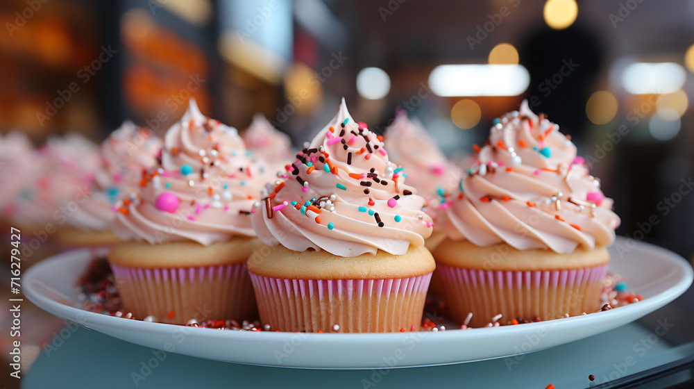 cupcakes with cream