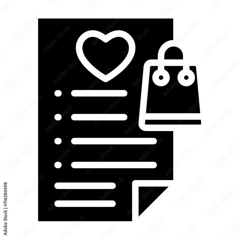 Shopper's Wishlist Icon Style Shopper's Wishlist Icon Style