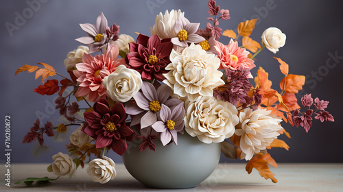 an_elegant_bouquet_of_fall_flowers_against_a_muted_backg © slonlinebro