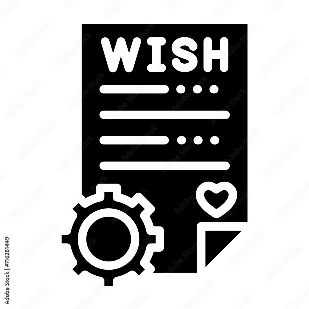 Wishlist Management Icon Style Wishlist Management Icon Style